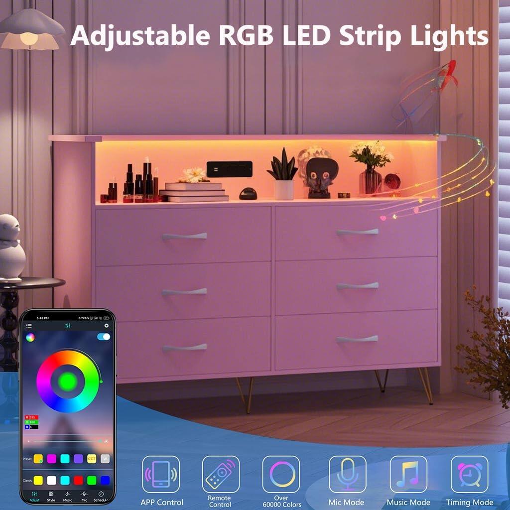 Adjustable RGB LED Strip Lights

- APP Control
- Remote Control
- Over 60000 Colors
- Mic Mode
- Music Mode
- Timing Mode