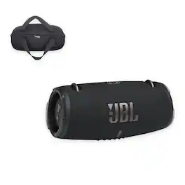 JBL - Xtreme 3 Portable Bluetooth Speaker with Case - Black - Squad Camo