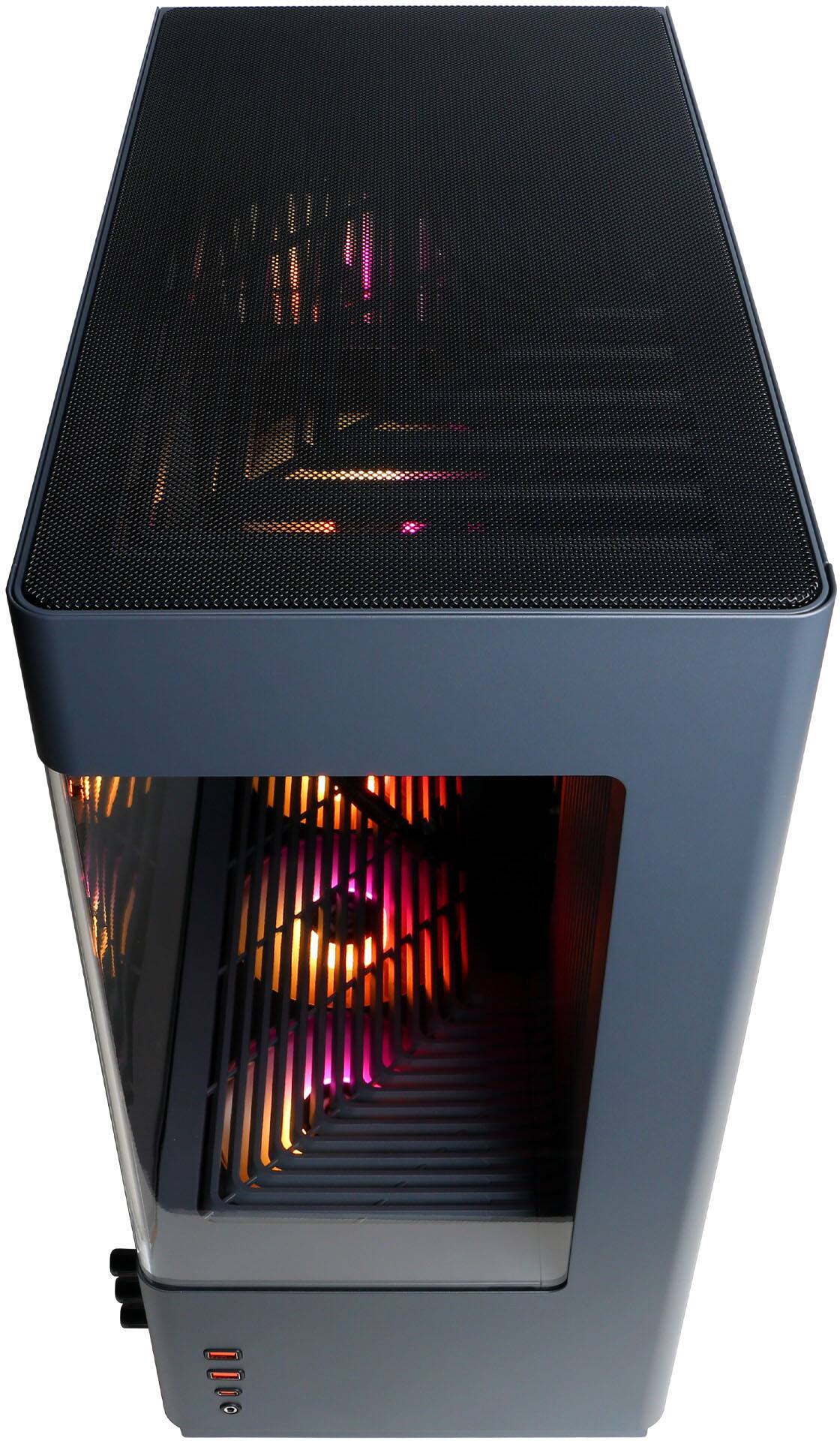 Alt View 2. CyberPowerPC - Gaming Desktop - Intel Core Ultra 5 225F - NVIDIA GeForce RTX 5060 8GB - 16GB DDR5 - 1TB PCIe 4.0 SSD - Gray.