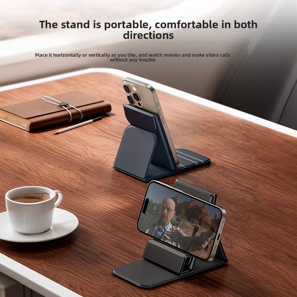 The stand is portable, comfortable in both directions. Place it horizontally or vertically as you like, and watch movies and make video calls without any trouble.