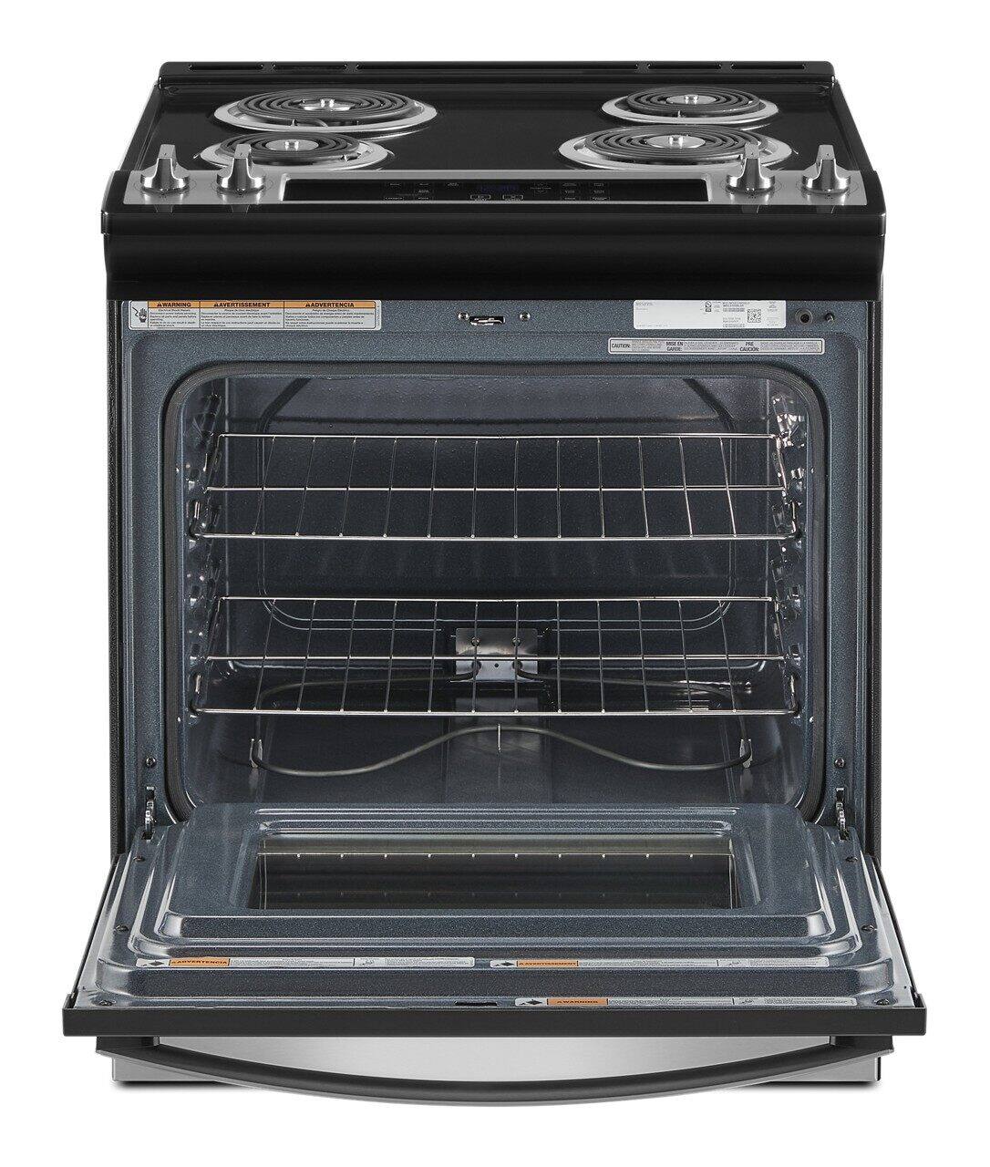 Alt View 13. Whirlpool - 4.8 Cu. Ft. Electric Range - Stainless Steel.