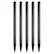 Front. Unique Bargains - 5pcs 2 in 1 Phone Touch Screen Pen Resistive Stylus Pen Aluminum Alloy with Resistance Capacitive Tips Universal - Black.