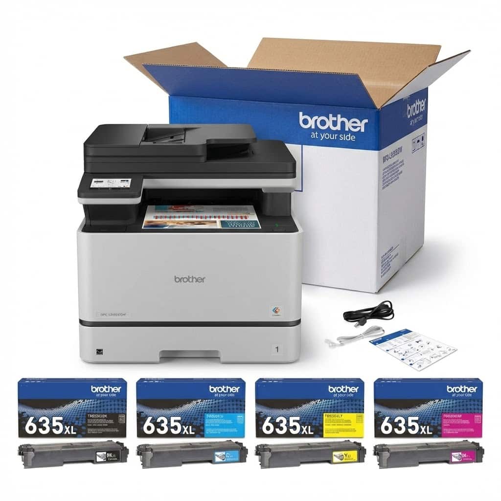 Brother - MFC-L8730CDW Business Color Laser All-in-One Printer Bundle with Toner