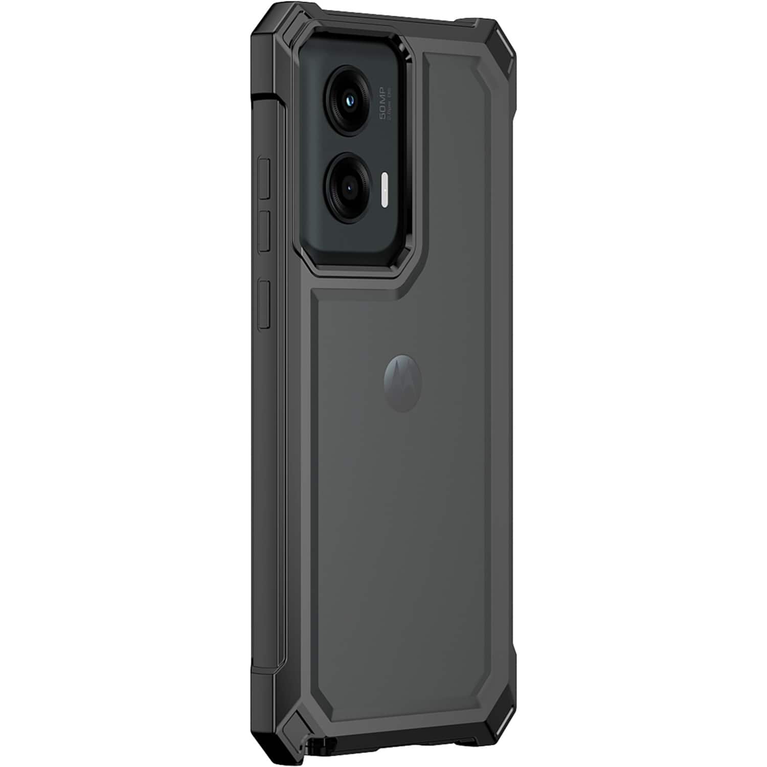 Angle. SaharaCase - Raider Series GRIP Case for Motorola G Power 5G (2024) - Black.