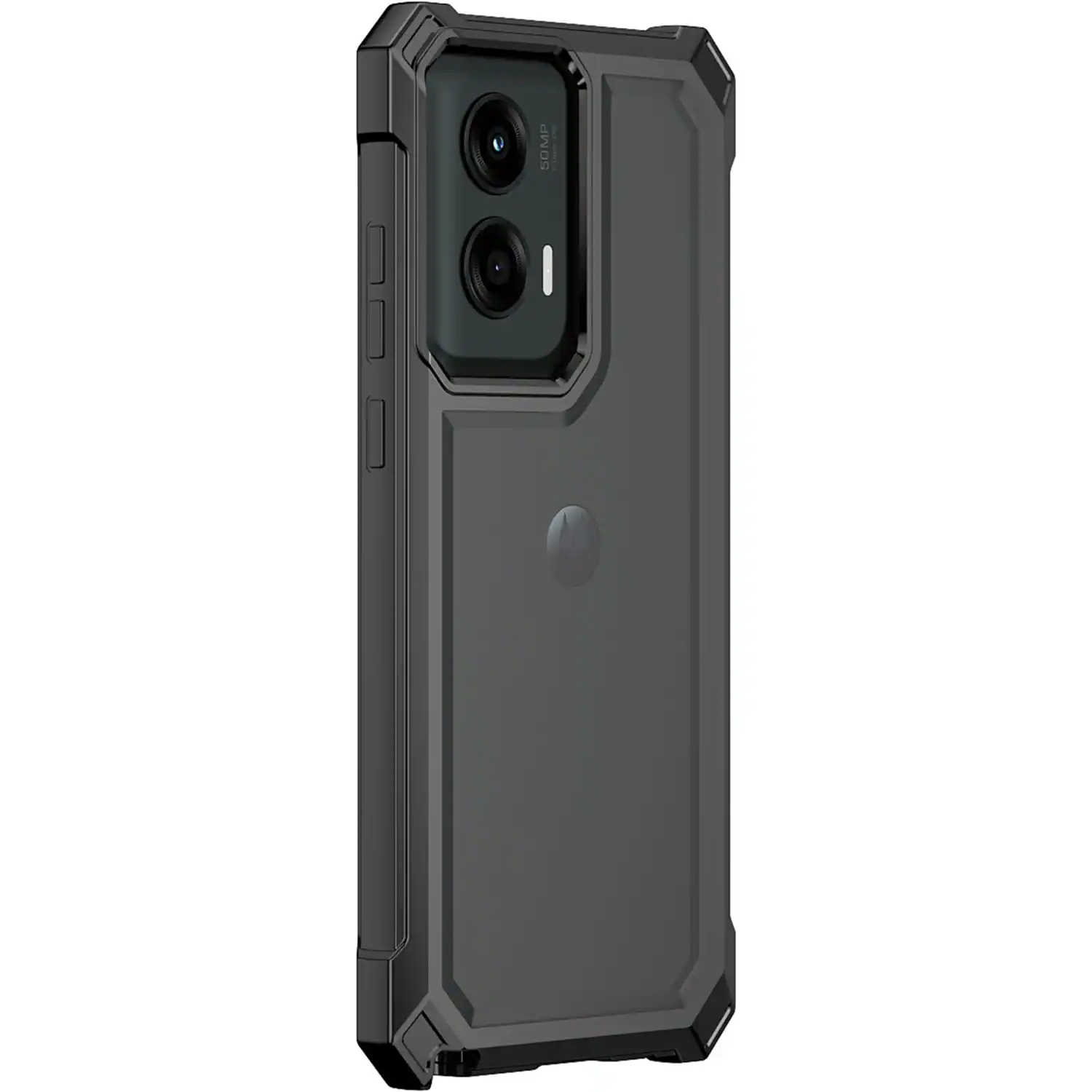 Angle. SaharaCase - Raider Series GRIP Case for Motorola G Power 5G (2024) - Black.