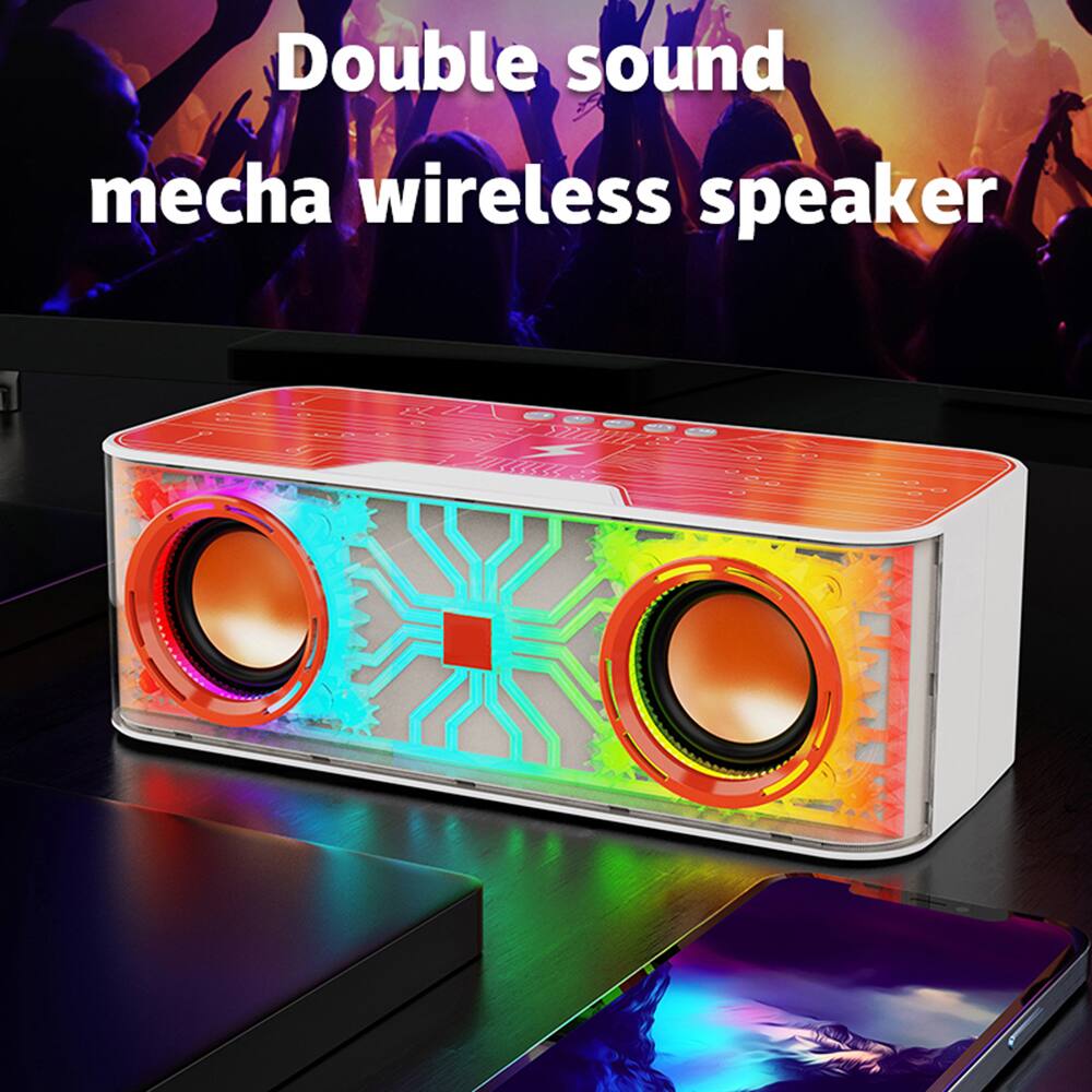 Double sound mecha wireless speaker
