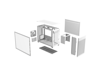 ASUS Prime AP201 White MicroATX Tempered Glass, 338mm GPU, 360mm ASUS Prime AP201 White MicroATX Tempered Glass, 338mm GPU, 360mm