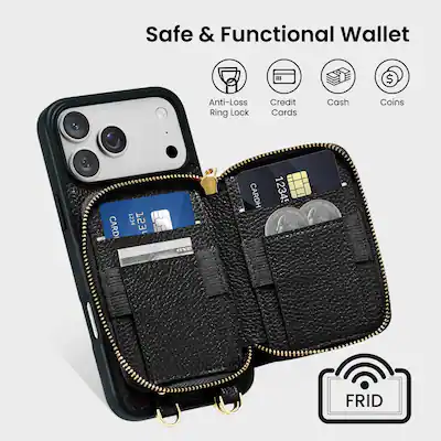 Ornarto for Detachable Wallet Case for iPhone 17 Pro Max with MagSafe, Case with Card Holder Wrist Strap Black BB-PG-KB-IP17-69BP - Best Buy Ornarto for Detachable Wallet Case for iPhone 17 Pro Max with MagSafe, Case with Card Holder Wrist Strap Black BB-PG-KB-IP17-69BP - Best Buy