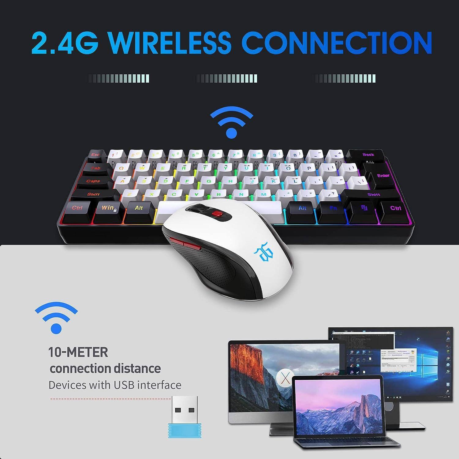2.4G WIRELESS CONNECTION

10-METER connection distance
Devices with USB interface