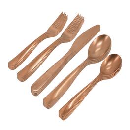 Gibson - Home Hulton 20 Piece Stainless Steel Flatware Set in Matte - Bronze