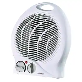Optimus - 1,500-Watt-Max Portable Fan Heater with Thermostat, H-1322 - White