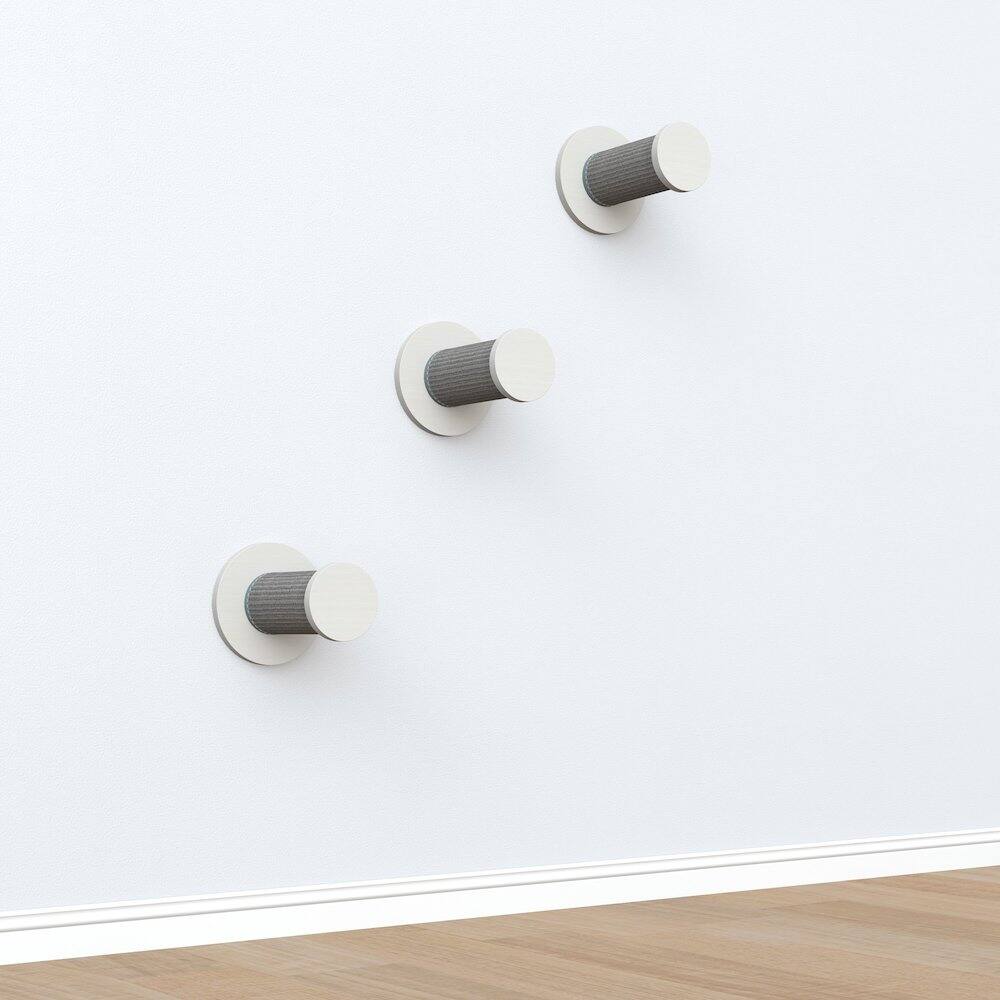 Alt View 1. TRIXIE - Wall Set 3 Wall Mounted Sisal Cat Perch System with 3 Scratcher Step - White/Gray.