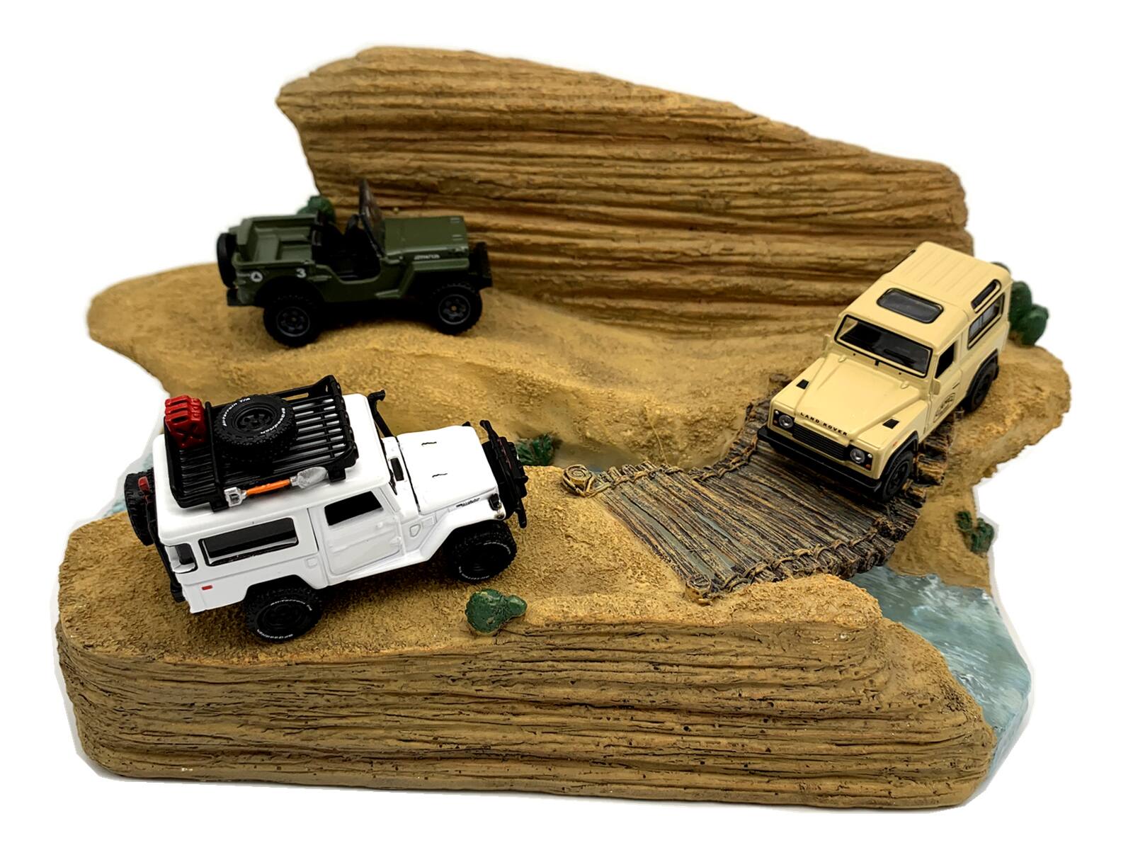 Alt View 2. American Diorama - "Trail Challenge" Resin Diorama for 1/64 Scale Models by American Diorama.