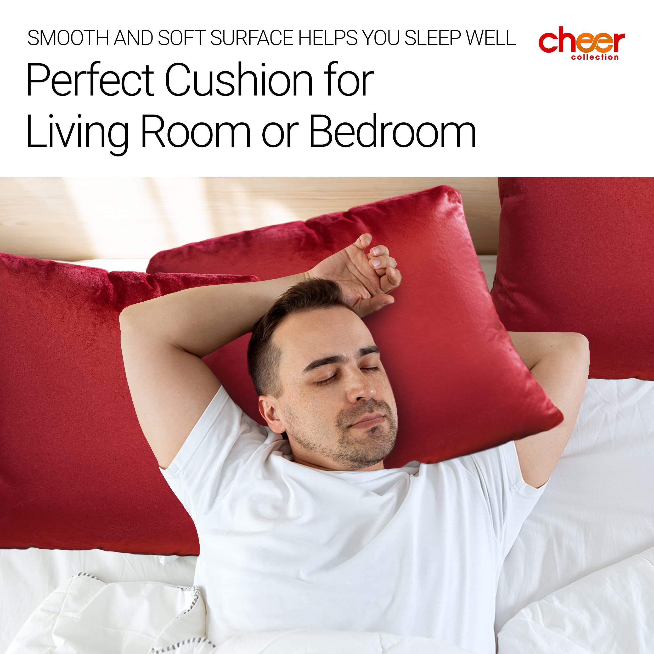 SMOOTH AND SOFT SURFACE HELPS YOU SLEEP WELL  
cheer collection  
Perfect Cushion for Living Room or Bedroom