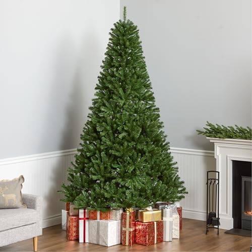 Alt View 3. National Tree Company - NATIONAL TREE COMPANY 9FT UNLIT NORTH VALLEY SPRUCE ART CHRISTMAS TREE - GREEN - Green.