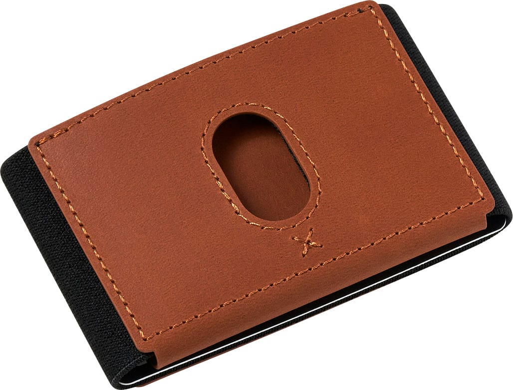 Angle. The Ridge Wallet - BIFLEX - Tobacco Brown.