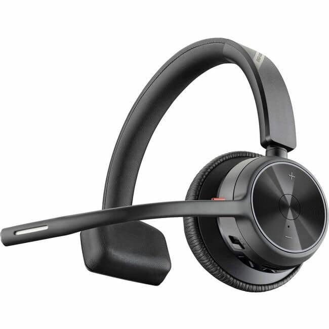 HP - Poly Voyager 4310 USB-C Headset +BT700 dongle TAA - Siri, Google Assistant - Mono - USB Type C - Wired/Wireless - Blueto - Black