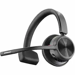 HP - Poly Voyager 4310 USB-C Headset +BT700 dongle TAA - Siri, Google Assistant - Mono - USB Type C - Wired/Wireless - Blueto - Black