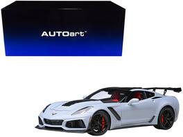 2019 Chevrolet Corvette C7 ZR1 1/18 Model Car by Autoart - Ceramic Matrix Gray Metallic With Carbon Top