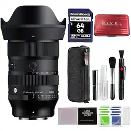 Sigma - 17-40mm f/1.8 DC Art Lens for X Mount with Advanced Accessory and Travel Bundle | 214975 | 17-40mm Fujifilm Lens
