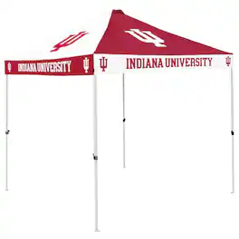 Logo Brands - Indiana Hoosiers 9' x 9' Checkerboard Canopy Tent - Cardinal