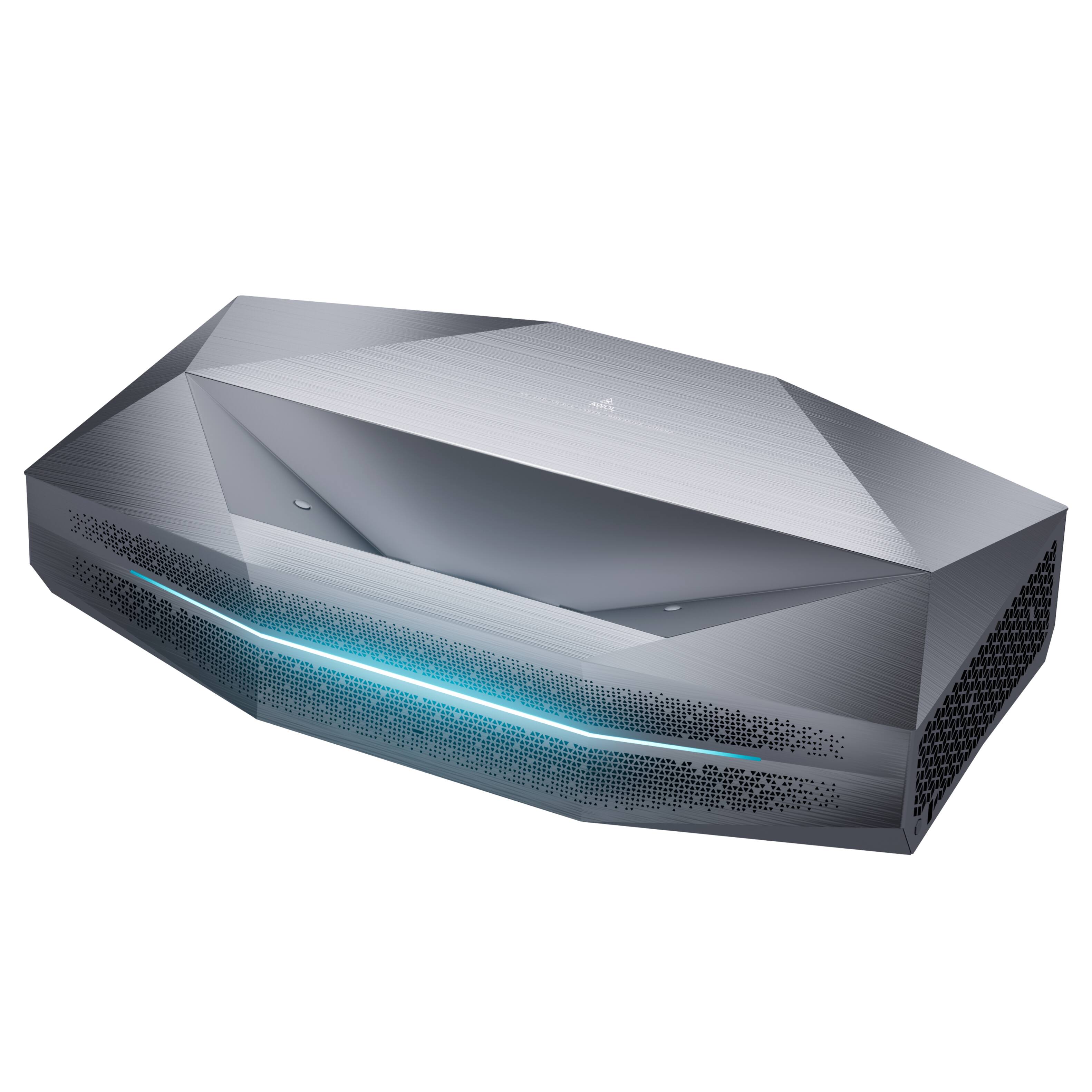 Front. AWOL Vision - Aetherion Max 4K UST RGB Laser Projector, 3300 ISO Lumens,  6000:1 Native Contrast, Anti-RBE, 4K up to 200" - Gray.
