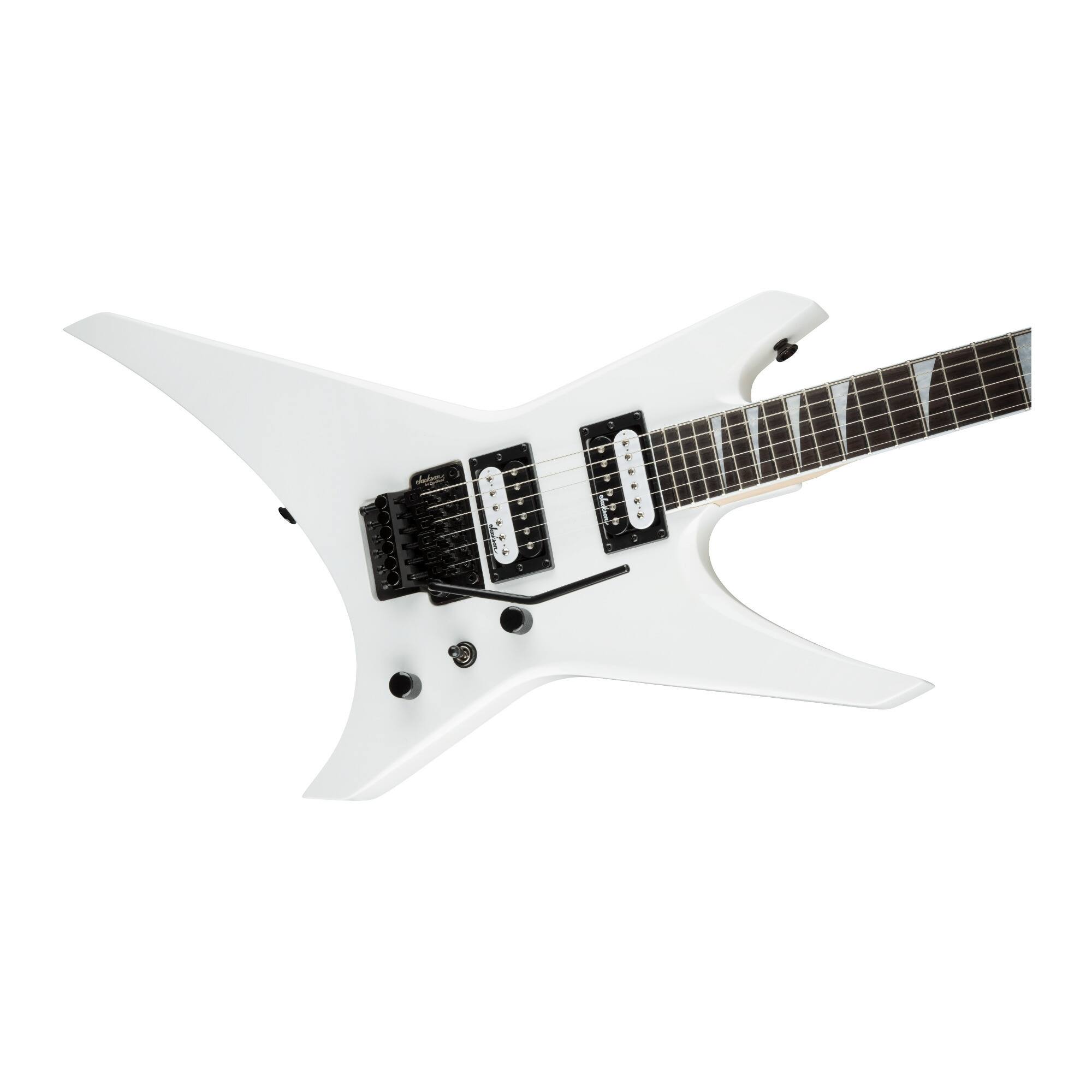 Angle. Jackson - Jackson JS Series Warrior JS32 6 String Right Handed Snow White Electric Guitar.