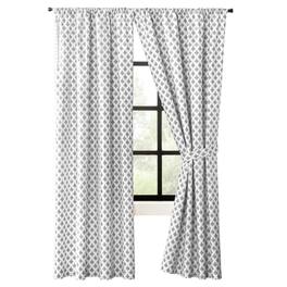 Ellis Curtain - Manchester Window Treatment 3" Rod Pocket 100% Cotton Curtain Panel Pairs 100" x 63" - Black
