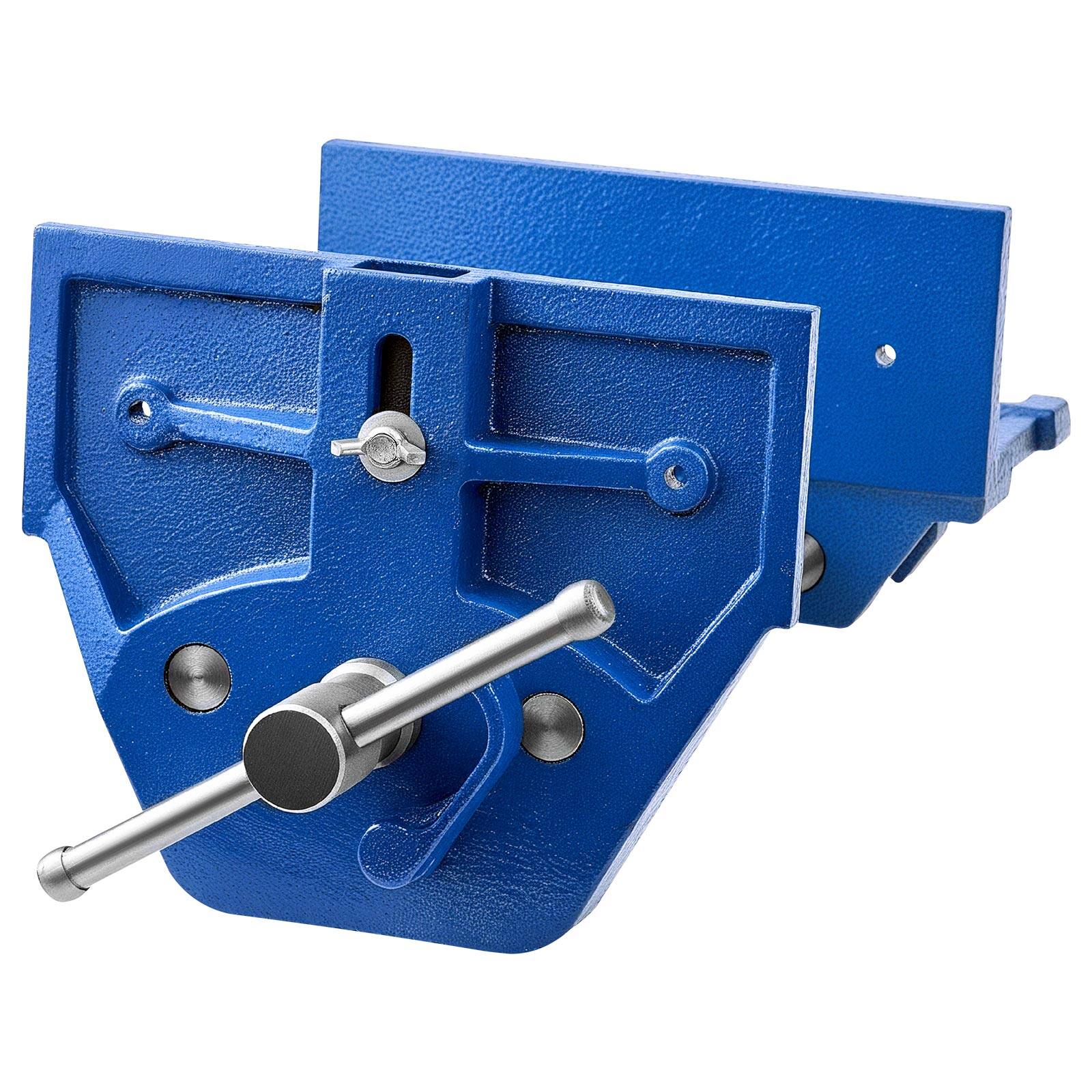 Alt View 5. VEVOR - Woodworking Vise, 9 Inch Jaw Width, Quick Release Wood Bench Vise, 10.2 Inch Max Jaw Opening, Cast Iron Construction - Blue.