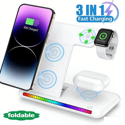 60% Charged
3 IN 1 Fast Charging
100% Charged
foldable