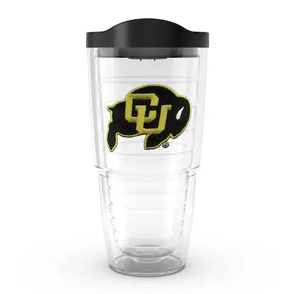 Front. Tervis - Colorado Buffaloes 24oz. Emblem Classic Tumbler - Multicolor.
