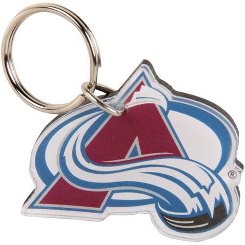 Front. WinCraft - Colorado Avalanche High-Definition Acrylic Keychain - Multicolor.