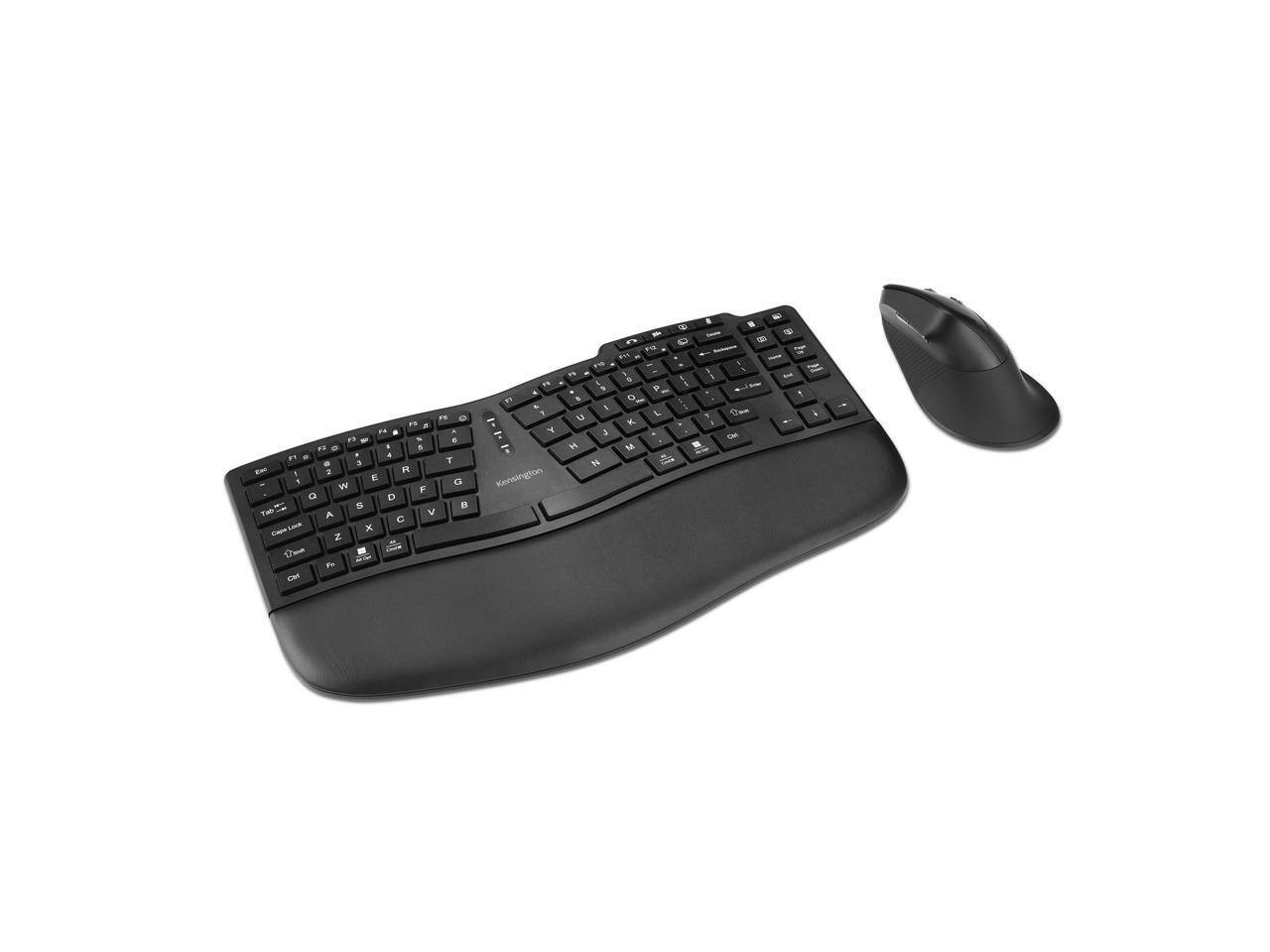 Kensington - Pro Fit Ergo KM675 EQ Wireless Desktop Set - Black