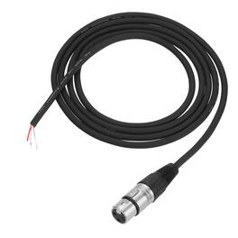 Unique Bargains - Audio Extension Cord XLR Female to Bare Wire Open End Microphone Cable, 3-Pin XLR, for DJ PA Amplifier Subwoofer - Silver