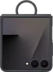 Front. Samsung - Galaxy Z Flip7 Ring Case - Black.