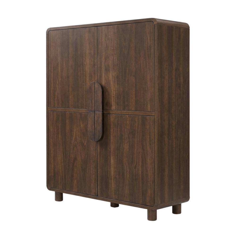 Front. Crosley Furniture - Millie Pantry - Brown.