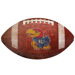Fan Creations - Kansas Jayhawks 12'' Football Sign - Multicolor