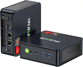 GMKtec - M5S Gaming Mini PC, Ryzen 5400U,16GB DDR4,512GB SSD,Upgradable RAM,Triple HDMI DP Type-C,AMD Radeon Graphics - Black