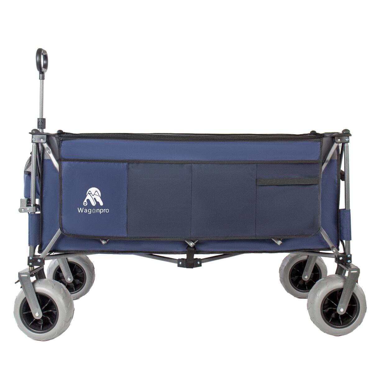 Alt View 3. Loheer - Loheer Extra Large Foldable Utility Wagon, 560 lb Heavy Duty Steel Frame for Beach, Garden and Camping.