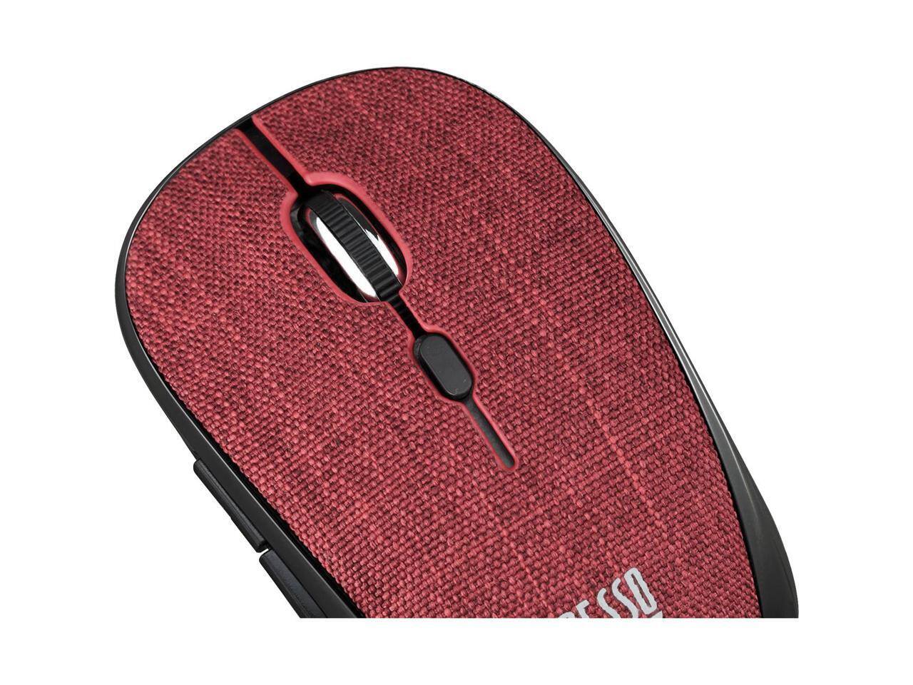 Alt View 3. Adesso - Adesso iMouse S80R Mini Wireless 5-Button Fabic Mouse Red - Red.
