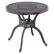 Alt View 6. Costway - 31.5" Cast Aluminum Table Patio Round Dining Table with 2" Umbrella Hole - Red Copper.