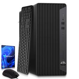 HP - Refurbished Excellent - G6 Tower Computer Desktop PC | Intel Core i5-10th 3.1GHz | 16GB RAM | 256GB SSD + 500GB HDD | KB & Mouse | WiFi | Win11 - Black