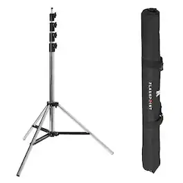 Flashpoint - Pro Heavy-Duty Air-Cushioned Light Stand (Chrome, 13')