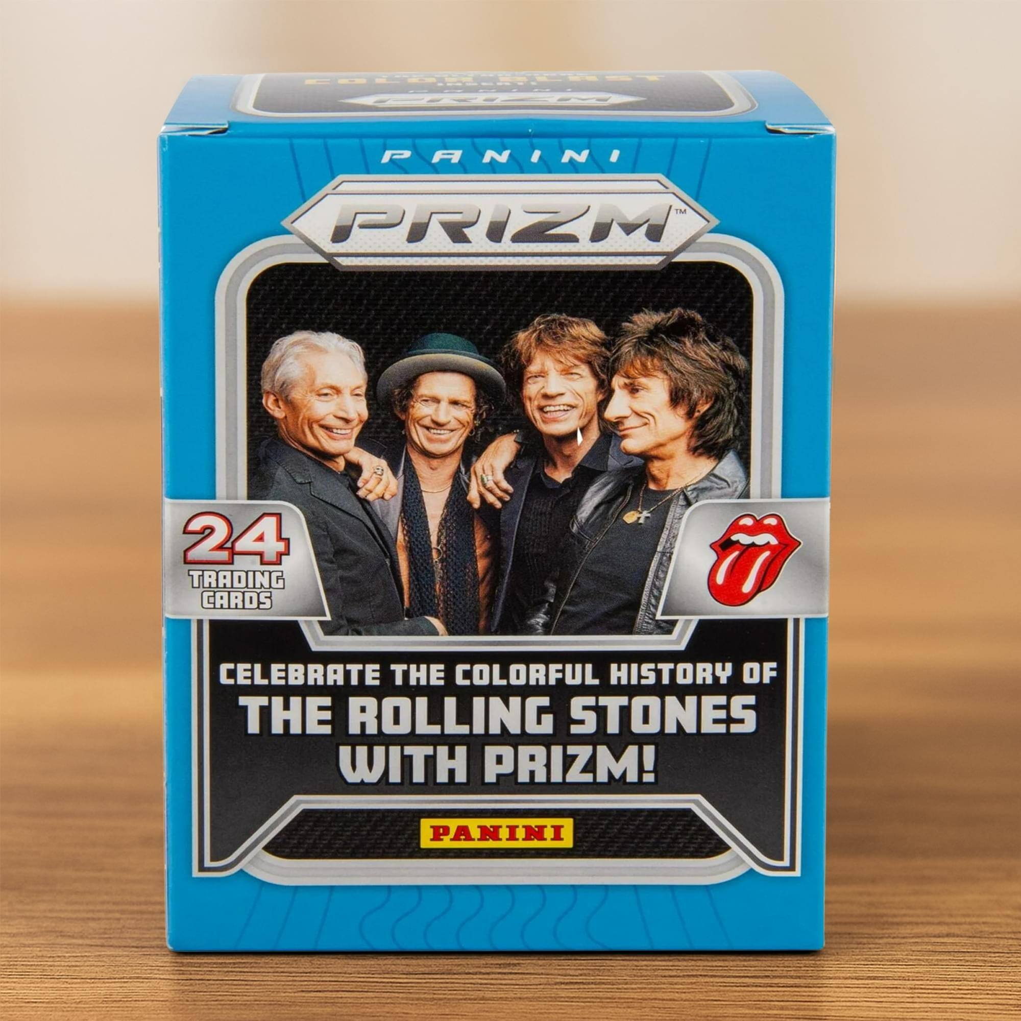 PANINI PRIZM  
24 TRADING CARDS  
CELEBRATE THE COLORFUL HISTORY OF THE ROLLING STONES WITH PRIZM!  
PANINI