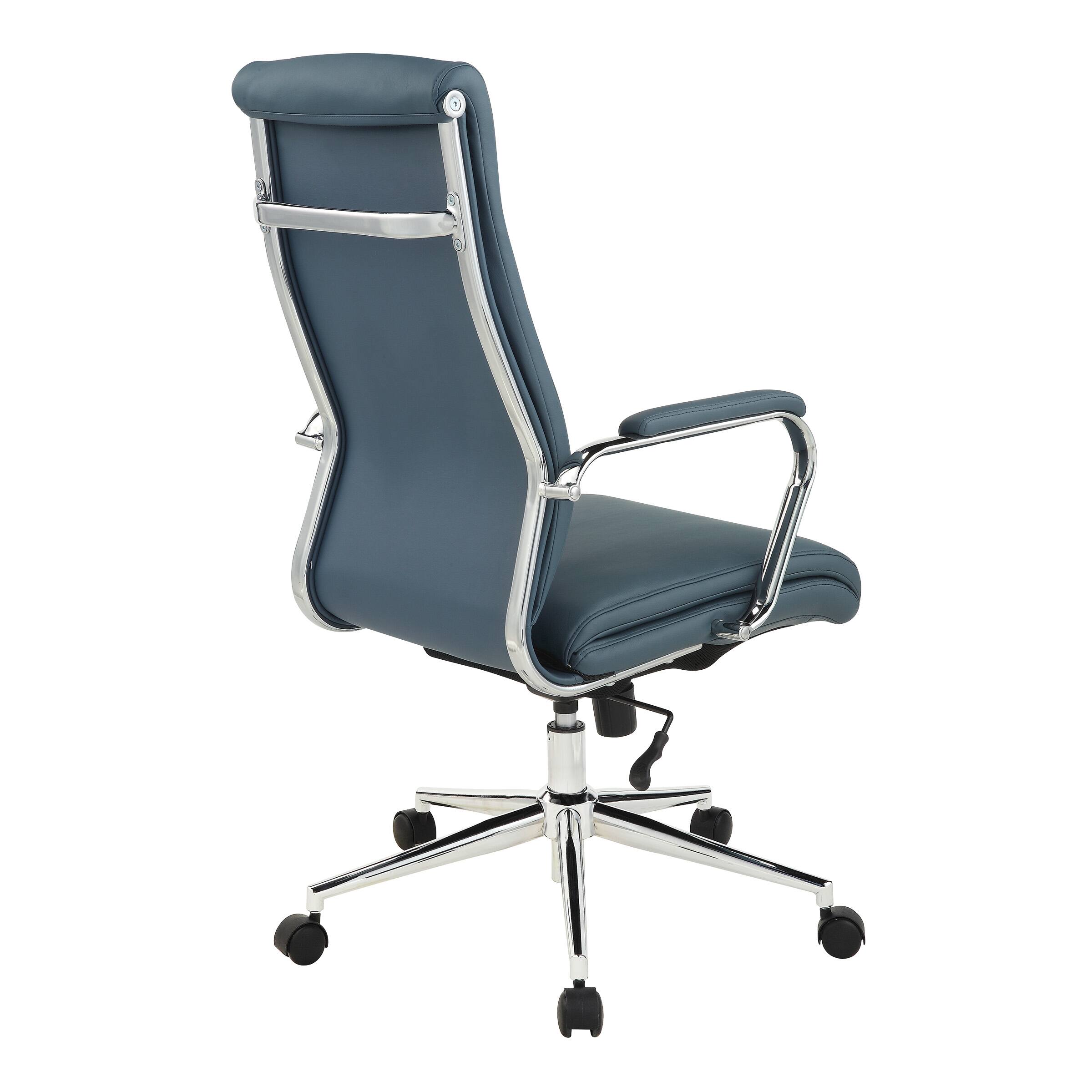 Alt View 12. Office Star Products - High Back Antimicrobial Fabric Chair - Dillon Blue.