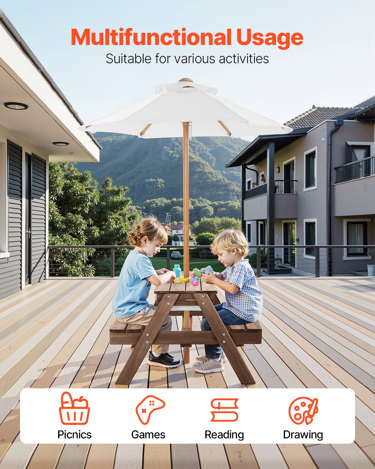 Multifunctional Usage  
Suitable for various activities  

- Picnics  
- Games  
- Reading  
- Drawing