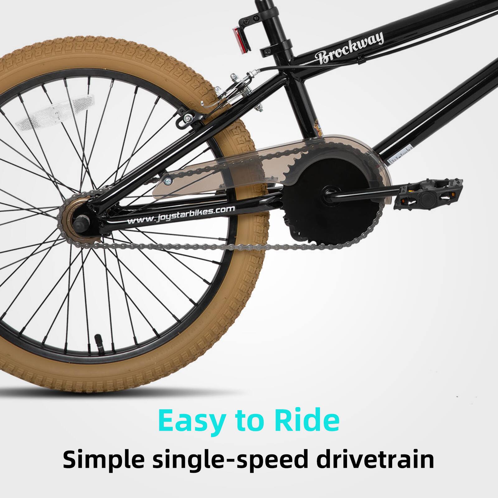 Brockway  
www.joystarbikes.com  

Easy to Ride  
Simple single-speed drivetrain