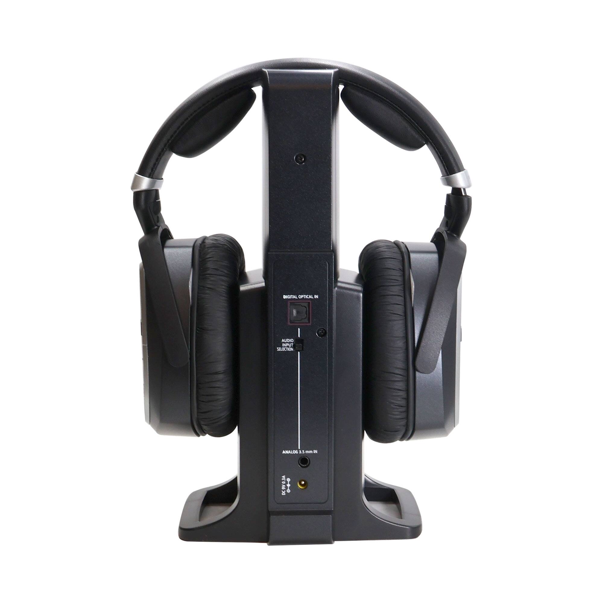 Angle. Sennheiser - Sennheiser RS 195 Digital Wireless Headphone System for TV Listening and Earbuds - Black.