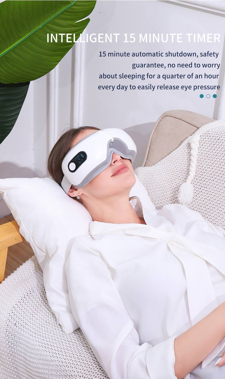 INTELLIGENT 15 MINUTE TIMER

15 minute automatic shutdown, safety guarantee, no need to worry about sleeping for a quarter of an hour every day to easily release eye pressure