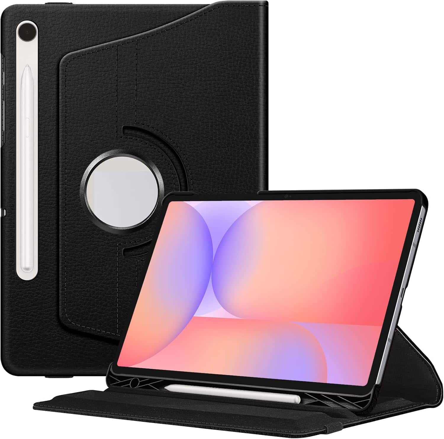 Fintie - Rotating Case for Samsung Tab S10 Lite/ Tab S10 FE/ Tab S9 FE/ Tab S9, 360 Degree Swiveling Stand Cover, Auto Sleep/Wake - Black  price history on PriceWatchPro